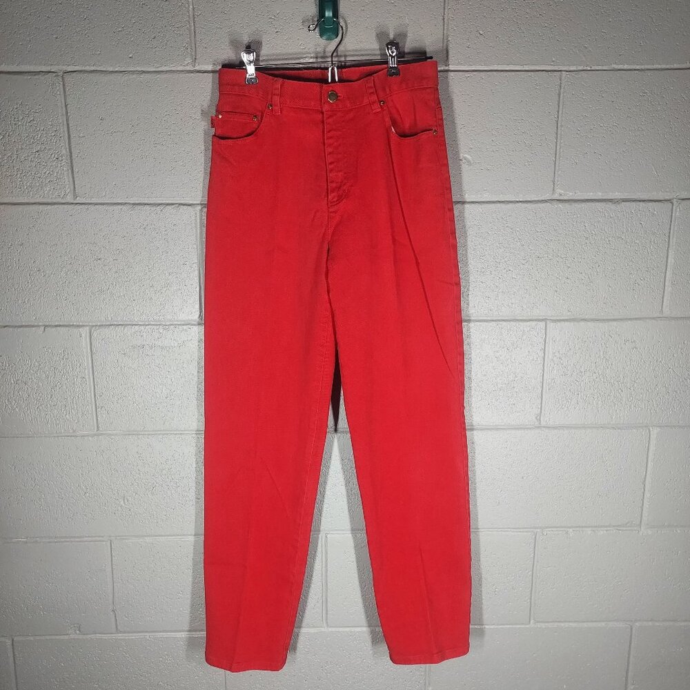 Ralph Lauren Jeans Women's Straight Leg Red Jeans - Size 4
